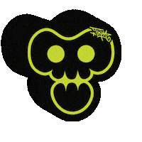 TKHA66 skull t tkha tkha logo Sticker