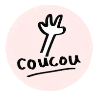 Hand Hello Sticker by Mathilde Cabanas
