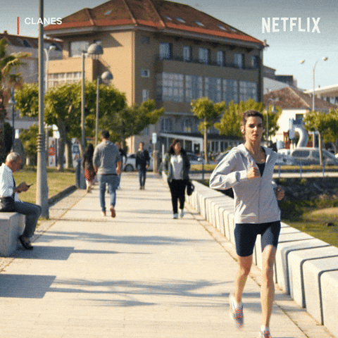Running GIF by Netflix España
