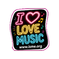 Music Education Love Sticker by International Society for Music Education