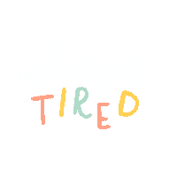 Tired Sleep Sticker