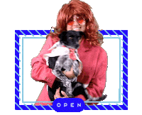 Dog Sandra Sticker by Open Plaza