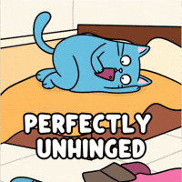 Staring Blue Cat GIF