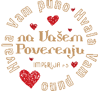 imperija trust vera ljubav hvala Sticker