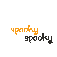 Scared Halloween Sticker