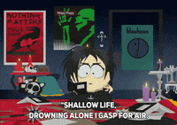 goth poster GIF by South Park 