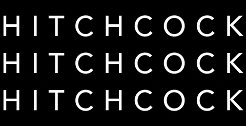 alfred hitchcock design GIF by Fandor