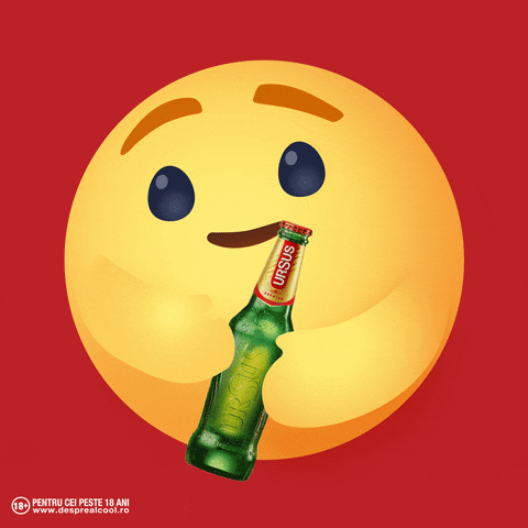 Beer Emoji GIF by URSUS ROMANIA