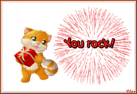 Animated Card You Rock GIF