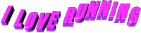 I Love Running love Sticker by AnimatedText