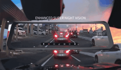 Tecnipo Espejo retrovisor doble cámara