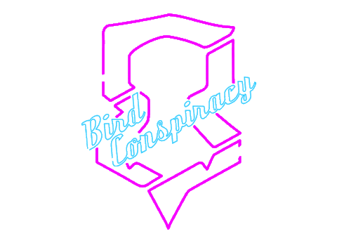 Neon Flash Sticker by Bird Conspiracy