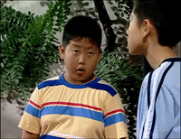 home with kids jia you er nv GIF