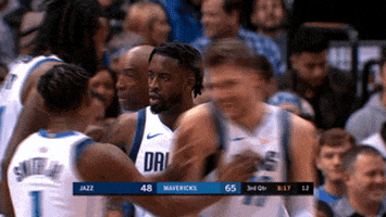 dallas mavericks laughing GIF by NBA