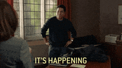 it's happening watch out GIF by People of Earth TBS