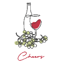 Cheers Celebrating Sticker by afianeswines