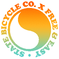 Yin Yang Bike Sticker by Free & Easy