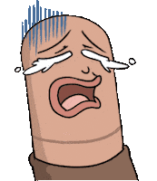 Sad Cry Sticker by Pionicon