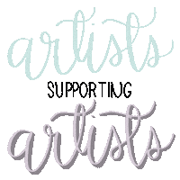 Small Business Artists Supporting Artists Sticker