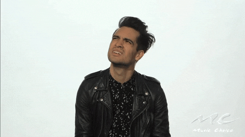 brendon urie head GIF by Music Choice