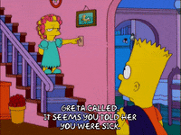 bart simpson sleeping GIF