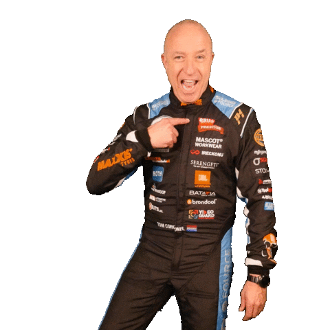 Driving Tom Coronel Sticker