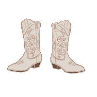 bCreativebybrenna dance cowboy western boots Sticker
