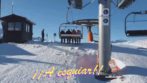 ClubEduma giphygifmaker giphyattribution snow ski GIF