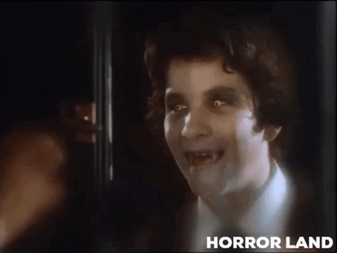 horrordotland giphygifmaker horror open vampires GIF