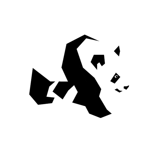 Vegan Panda Sticker by KissKissBankBank