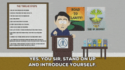meeting introduce GIF by South Park 