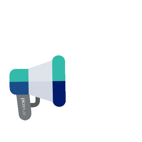 picoplay giphyupload megaphone pico play Sticker