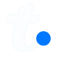 T Azul Sticker by Trakto