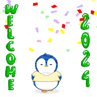 New Year Celebration Sticker by Pudgy Penguins