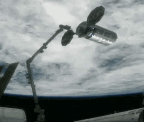 leaving international space station GIF