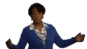 Sponsored gif. Sticker of Sheryl Lee Ralph as Barbara Howard on Abbott Elementary posturing her hands and looking up to the sky, shaking her head in a disheartened query to the heavens.