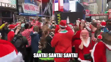 Santas Dance At SantaCon