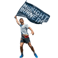 Midnight-Runners running run flag ragnar Sticker