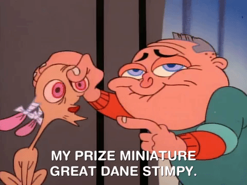 nicksplat ren and timpy GIF