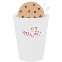 milk and cookies christmas Sticker by Mikyla Design