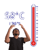 136 Degrees Fahrenheit Sticker