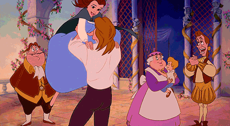 beauty and the beast love GIF