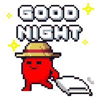 Tired Night Sticker by Potatoz by 9GAG