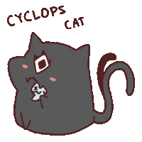 Black Cat Sticker by Nattan_Universe