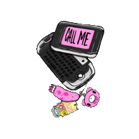Call Me Phone Sticker