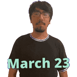 March 23 Sticker