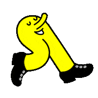 walking go Sticker by Happy Crotch