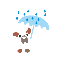 Dog Rain Sticker by LuisasTierwelt