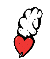 Heart Love Sticker by nicemusicdude
