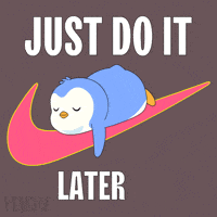 Tired Just Do It GIF by Pudgy Penguins